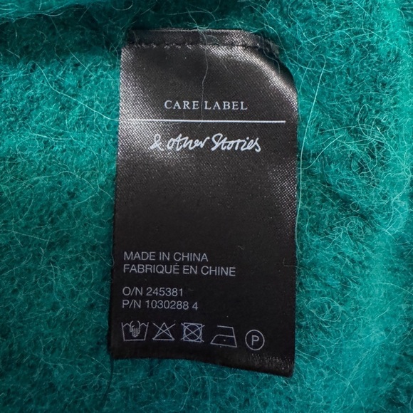 & Other Stories Green Knit Top In Size Small - Picture 7 of 10